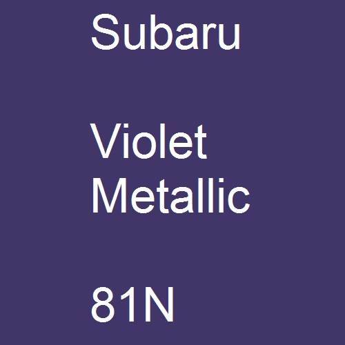 Subaru, Violet Metallic, 81N.